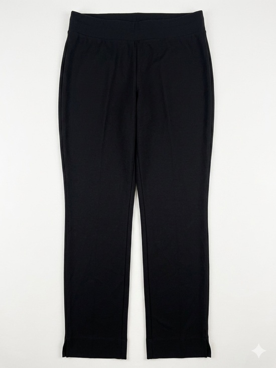 Susan Graver Pants - Susan Graver Black Pull-On Straight Leg Leggings